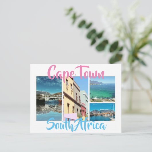 ケープタウンテーブルマウンテンウォーターフロントボカープ ポストカード (スタンド正面)