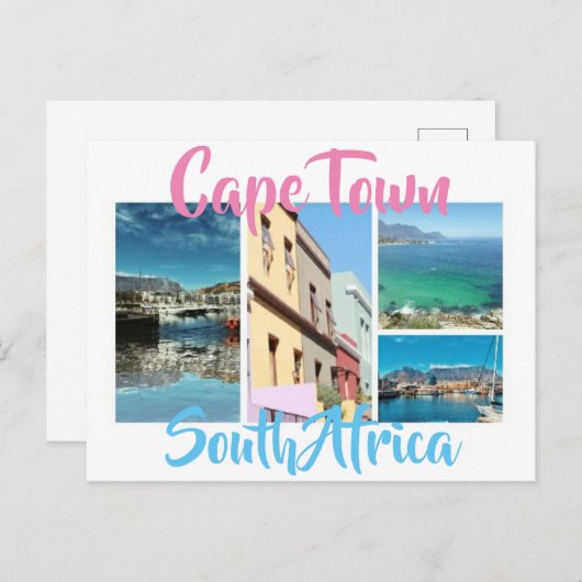 ケープタウンテーブルマウンテンウォーターフロントボカープ ポストカード (正面/裏面)