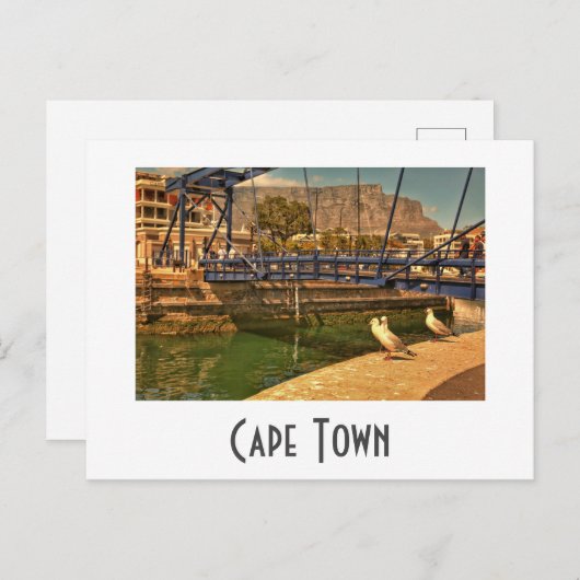 ケープタウンテーブルマウンテンウォーターフロント南アフリカ ポストカード (正面/裏面)