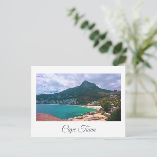 ケープタウンテーブルマウンテンキャンプズベイ海 ポストカード (スタンド正面)