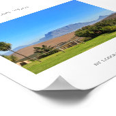 ケープタウンテーブルマウンテングリーングラスのポスター ポスター (角)