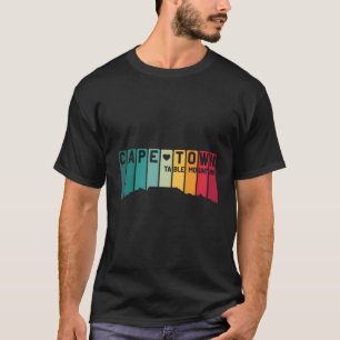 ケープタウンテーブルマウンテンサウスアフリカレトロクールS Tシャツ