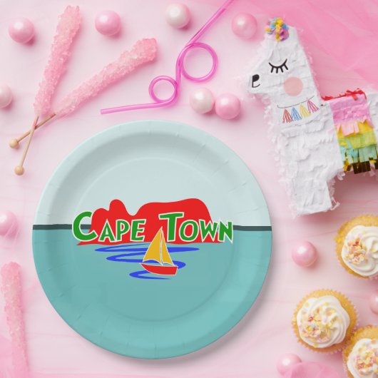 ケープタウンテーブルマウンテンサウスアフリカ ペーパープレート (パーティー)