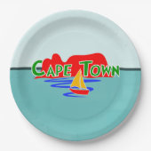 ケープタウンテーブルマウンテンサウスアフリカ ペーパープレート (正面)