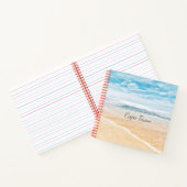 ケープタウンテーブルマウンテンビーチ海ノート ノートブック (内部)