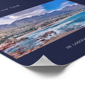 ケープタウンテーブルマウンテンビーチ海ビューポスター ポスター (角)