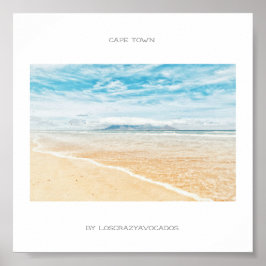 ケープタウンテーブルマウンテンビーチ海ポスター ポスター
