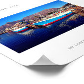 ケープタウンテーブルマウンテンマリーナハーバーボートポスター ポスター (角)