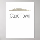 ケープタウンテーブルマウンテンミニマリズム ポスター (正面)
