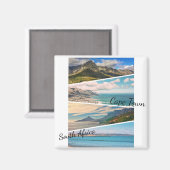 ケープタウンテーブルマウンテン海コラージマグネット マグネット (正面/裏面)