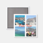 ケープタウンテーブルマウンテン海コラージマグネット マグネット (正面/裏面)