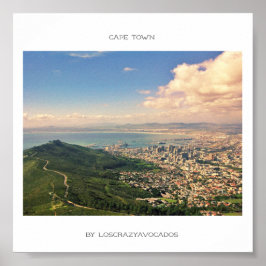 ケープタウンテーブルマウンテン海ハーバービューポスター ポスター