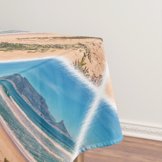 ケープタウンテーブルマウンテン海波浪ビーチ テーブルクロス (インサイチュ)