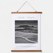 ケープタウンテーブルマウンテン海波浪ビーチ 吊り下げ型タペストリー (正面)