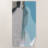 ケープタウンテーブルマウンテン海 ビーチタオル (正面)