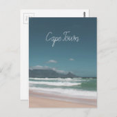 ケープタウンテーブルマウンテン海 ポストカード (正面/裏面)