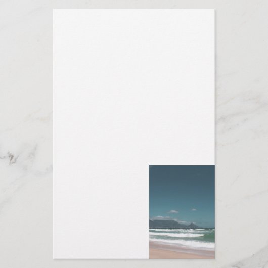 ケープタウンテーブルマウンテン海 便箋 (正面)