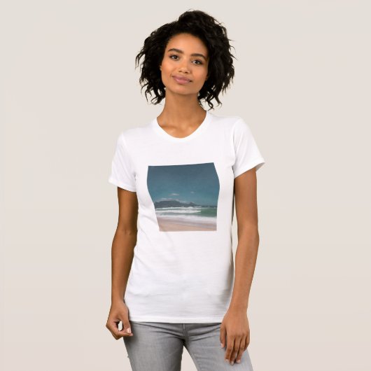 ケープタウンテーブルマウンテン海 Tシャツ (正面フル)
