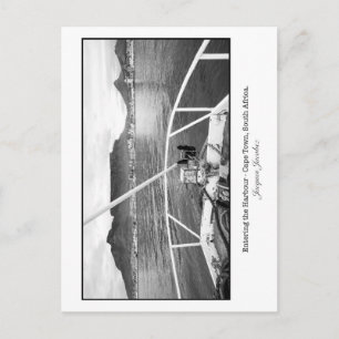 ケープタウンハーバーに入る ポストカード