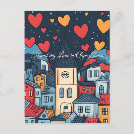 ケープタウンバレンタインデーに恋を見つけた ポストカード
