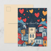 ケープタウンバレンタインデーに恋を見つけた ポストカード (正面/裏面)