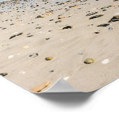 ケープタウンビーチとテーブルマウンテンの写真 ポスター (角)