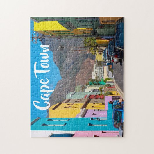 ケープタウンボカープシティスケープ南アフリカ ジグソーパズル (縦)