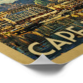 ケープタウンポスターヴィンテージ旅行ポスター ポスター (角)