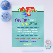 ケープタウンミュージックフェスティバルカスタムフライヤー チラシ (シングル)