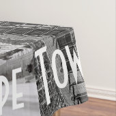 ケープタウンモノクロシティスケープ建築 テーブルクロス (インサイチュ)