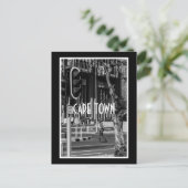 ケープタウンモノクロシティスケープ通りライフスタイル ポストカード (スタンド正面)
