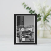 ケープタウンモノクロシティスケープ通りライフスタイル ポストカード (スタンド正面)