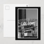 ケープタウンモノクロシティスケープ通りライフスタイル ポストカード (正面/裏面)