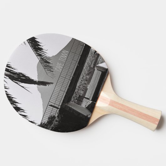 ケープタウンライオンの南アフリカ首座 卓球ラケット (横)