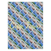 ケープタウンライオンの南アフリカ首部コラージュ テーブルクロス (正面)