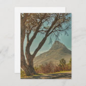 ケープタウンライオンの頭の風景南アフリカ エンクロージャーカード (正面/裏面)