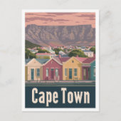 ケープタウン南アフリカアートヴィンテージ旅行 ポストカード (正面)