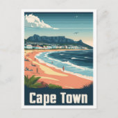ケープタウン南アフリカアートヴィンテージ旅行 ポストカード (正面)
