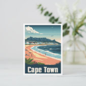 ケープタウン南アフリカアートヴィンテージ旅行 ポストカード (スタンド正面)