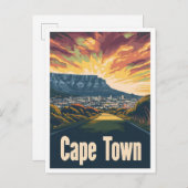 ケープタウン南アフリカアートヴィンテージ旅行 ポストカード (正面/裏面)