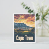 ケープタウン南アフリカアートヴィンテージ旅行 ポストカード (スタンド正面)