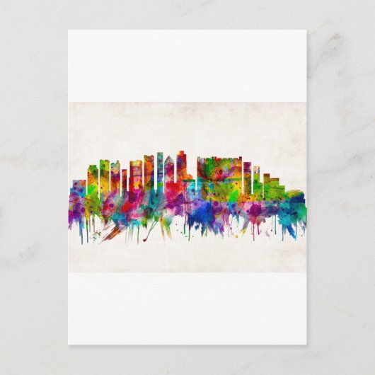 ケープタウン南アフリカスカイライン シーズンポストカード (正面)