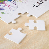 ケープタウン南アフリカスカイライン ジグソーパズル (側面)