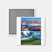 ケープタウン南アフリカマリーナライオンのヘッドマグネット マグネット (正面/裏面)