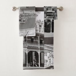 ケープタウン南アフリカモノクロ バスタオルセット