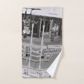 ケープタウン南アフリカモノクロ バスタオルセット (ハンドタオル)