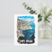 ケープタウン南アフリカヴィンテージ旅行 ポストカード (スタンド正面)