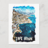 ケープタウン南アフリカヴィンテージ旅行 ポストカード (正面)