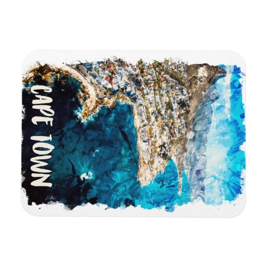 ケープタウン南アフリカヴィンテージ旅行 マグネット (横)