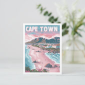 ケープタウン南アフリカヴィンテージ有名な旅行場所 ポストカード (スタンド正面)